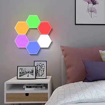 Hexagonal Wall Light Touch LED Night Light – Must-Have Gadget | Amzy Gadgets