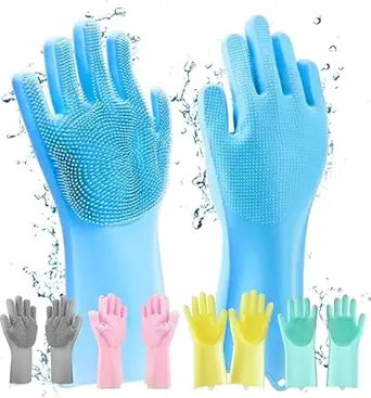Magic Silicon Dish Washing Gloves – Must-Have Gadget | Amzy Gadgets