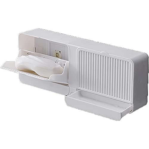 Plastic Wall Mounted Drain Box With Cover Soap Holder – Must-Have Gadget | Amzy Gadgets