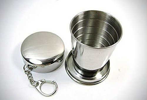 Portable Foldable Stainless Steel Travel Camping Water Mug Cup – Must-Have Gadget | Amzy Gadgets