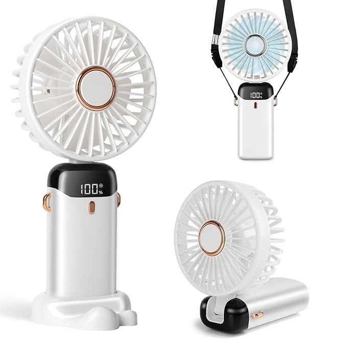 USB Charging Portable Folding Automizing LED Fan – Must-Have Gadget | Amzy Gadgets