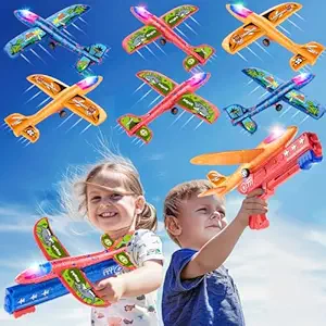 Led Light Airplane Toy Set With Airplane Launcher – Must-Have Gadget | Amzy Gadgets