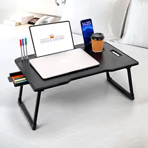 Multipurpose Foldable Laptop Table With Cup Holder – Must-Have Gadget | Amzy Gadgets