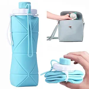 Folding Silicone Water Bottle For Travel and Sports – Must-Have Gadget | Amzy Gadgets